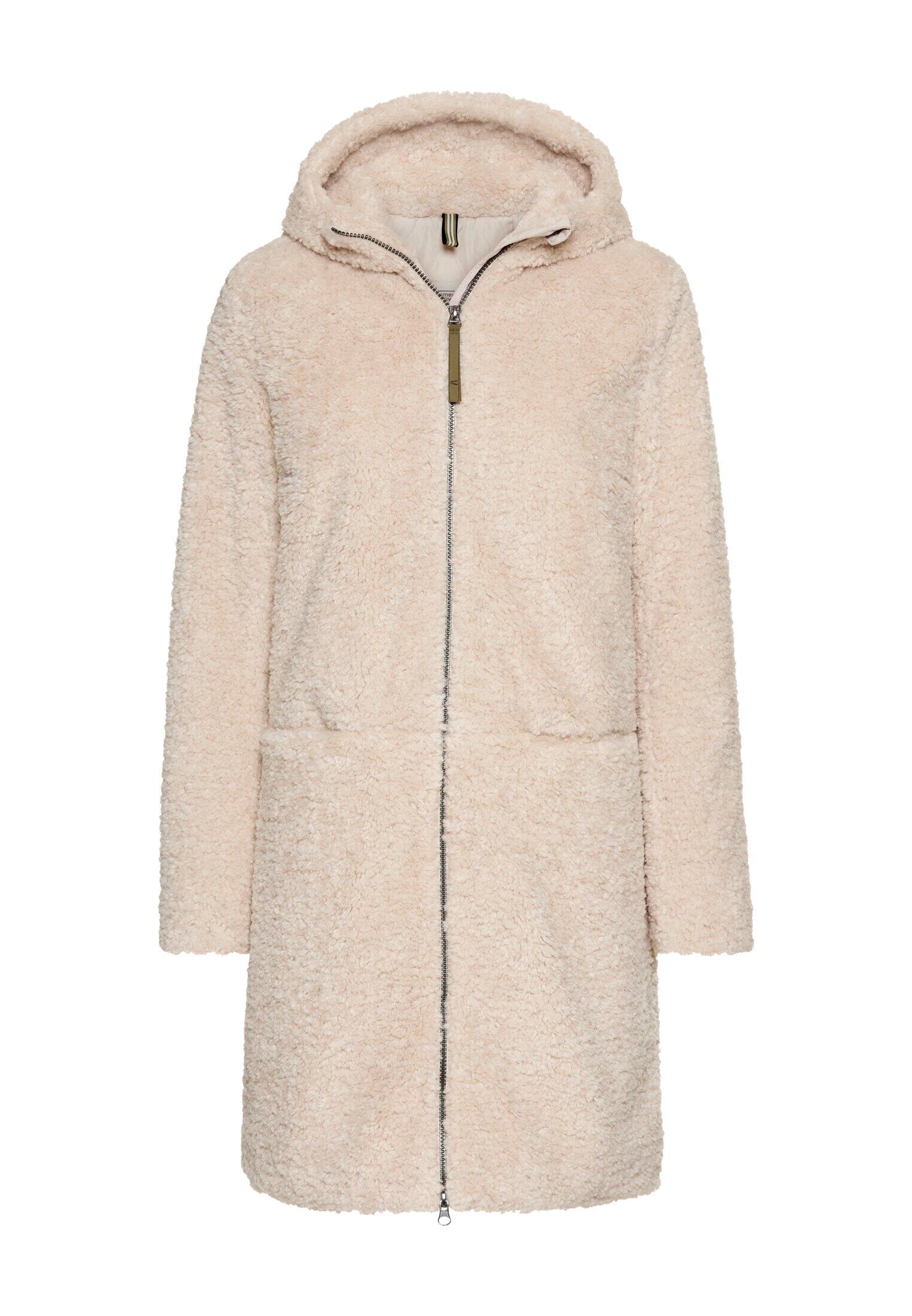 camel active - Teddy Mantel mit Kapuze almond - Gr. - 50 von camel active