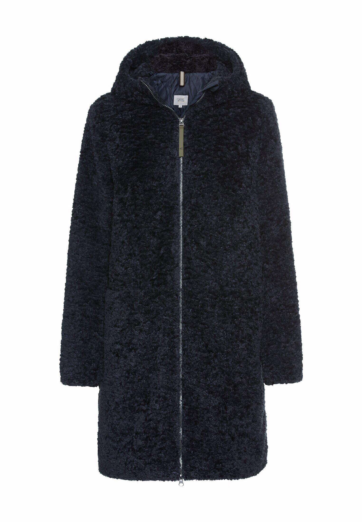 camel active - Teddy Mantel mit Kapuze navy - Gr. - 40 von camel active
