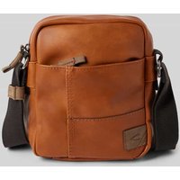 camel active Umhängetasche mit Label-Patch Modell 'LAOS' in Cognac, Größe 1 von camel active