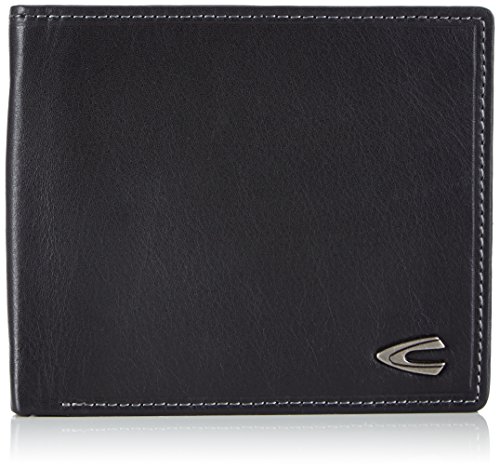 camel active Vegas Herren Geldbörse Querformat RFID Leder Mittelgroß Schwarz von camel active