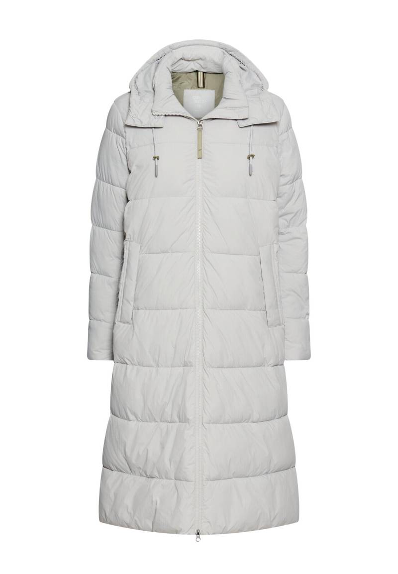 camel active - Wasserabweisender Mantel mit abnehmbarer Kapuze silver - Gr. - 42 von camel active