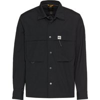 camel active Wasserabweisendes Stretch-Overshirt mit Logo-Print von camel active