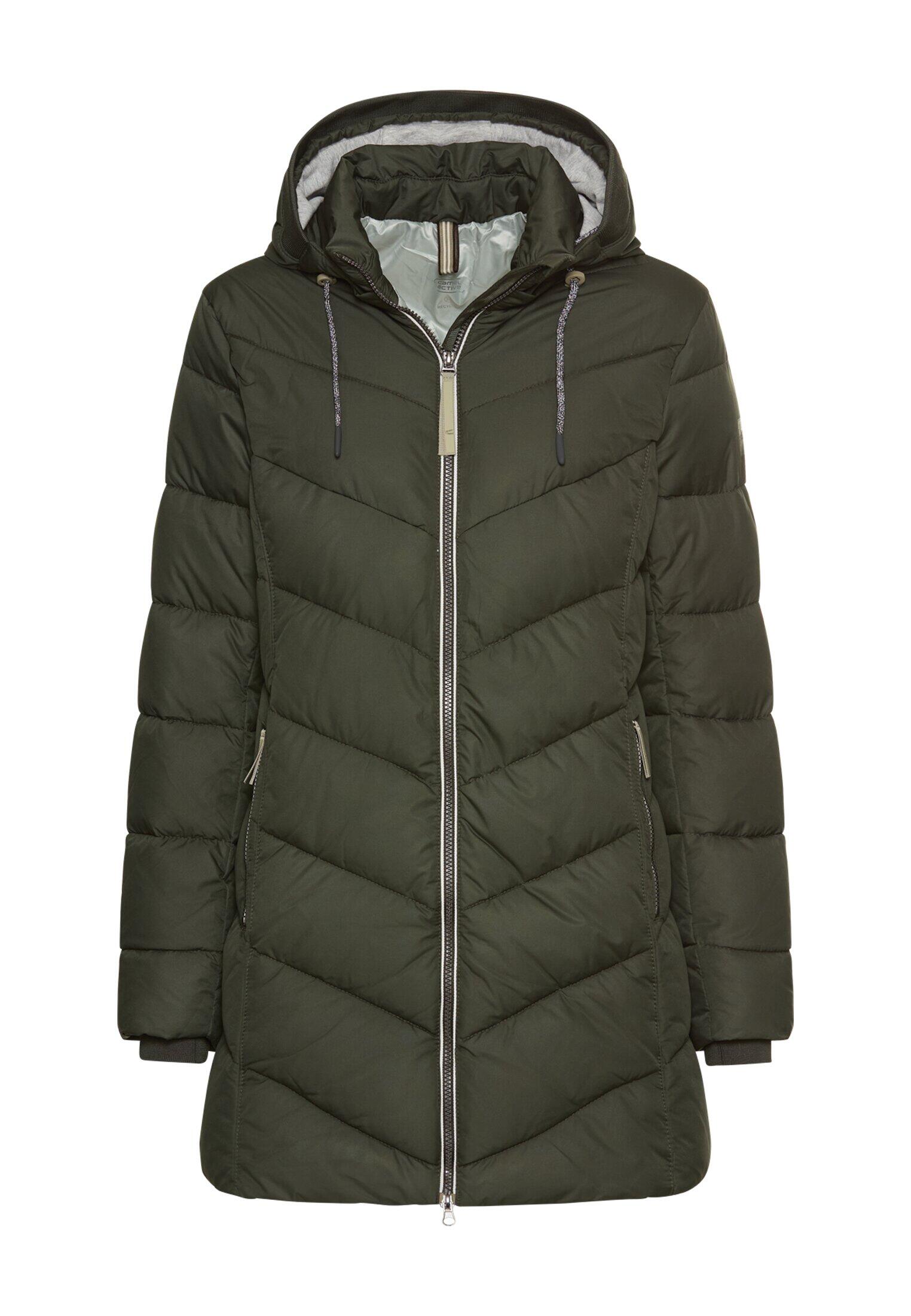 camel active - Wattierte Jacke mit abnehmbarer Kapuze forest - Gr. - 44 von camel active