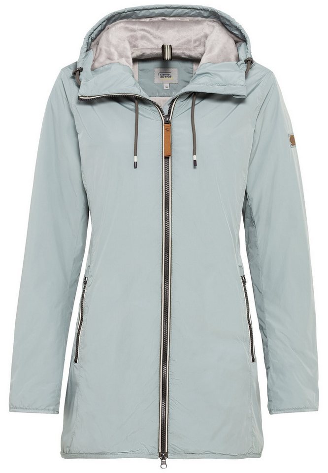 camel active Windbreaker Langer Windbreaker mit weichem Plüschfutter von camel active