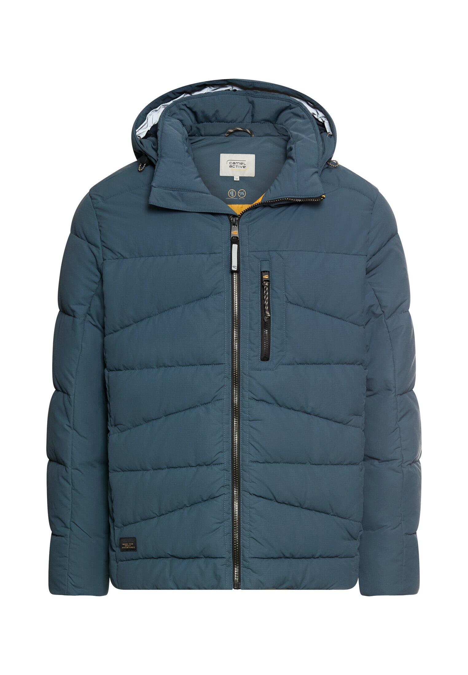 camel active - Winterjacke mit abnehmbarer Kapuze tinted blue - Gr. - 60 von camel active