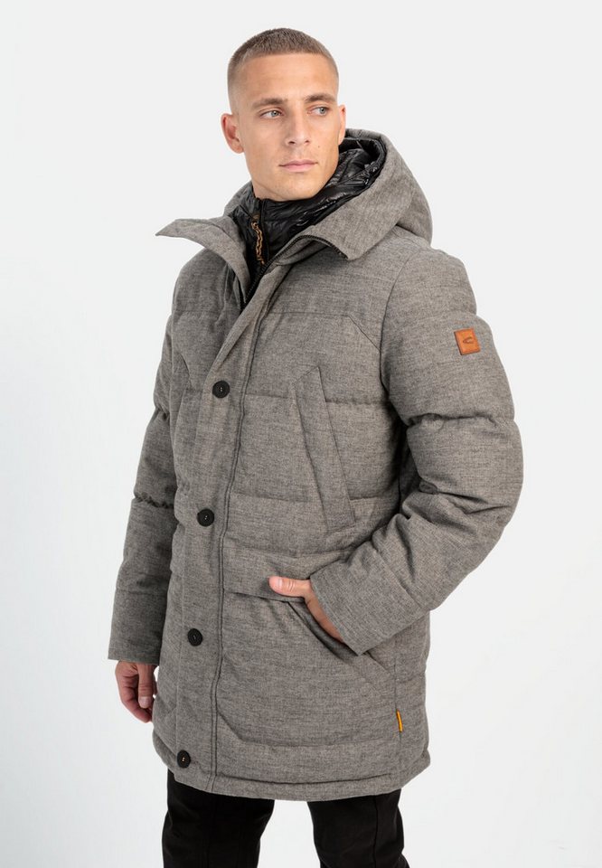camel active Wintermantel mit abnehmbarem Kapuzenfutter Langarm Kapuze von camel active
