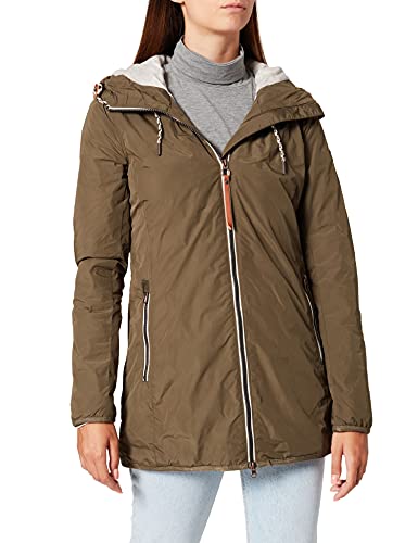 camel active Damen 320020/6R26 Jacke, Khaki, 36 von camel active