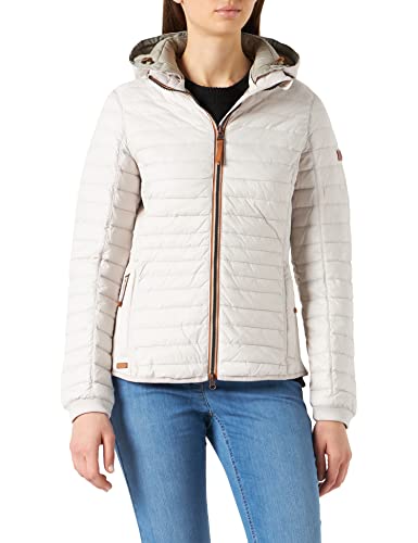 camel active Damen leichte Steppjacke mit abnehmbarer Kapuze Weiß womenswear-38 von camel active