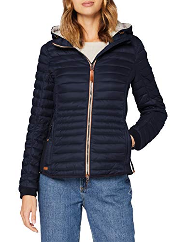 camel active Damen leichte Steppjacke mit abnehmbarer Kapuze Dunkelblau womenswear-38 von camel active