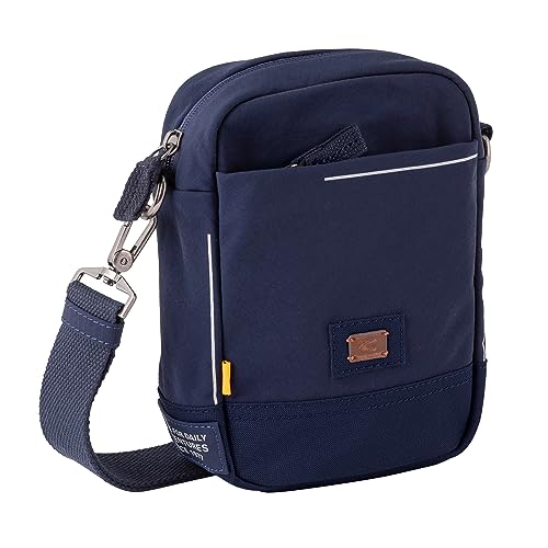 camel active City Herren Umhängetasche Crossbody Bag Mini Blau von camel active