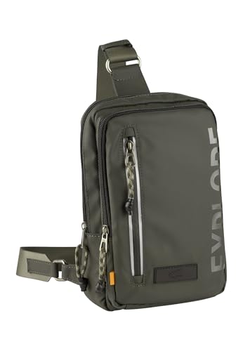 camel active Explore Herren Handtasche Sling Bag Rucksack, 5 L Grün von camel active