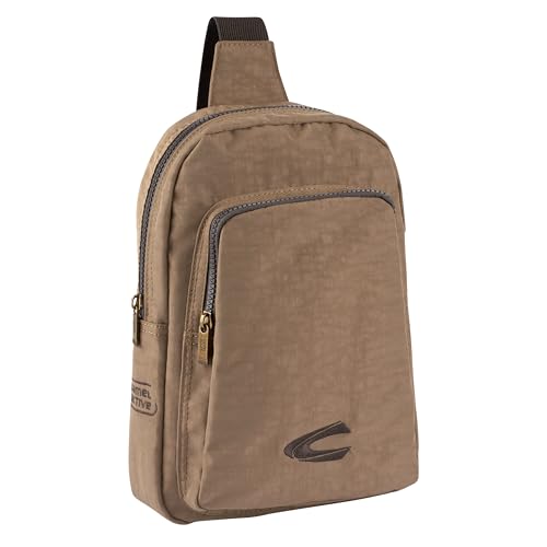 camel active Journey Herren Handtasche Sling Bag Rucksack, 5 L Beige von camel active