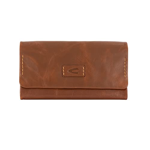 camel active bags Rise Damen Geldbörse Portemonnaie RFID Leder Groß Cognac Braun von camel active