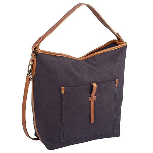 camel active bags_Womenswear Nizza Damen Schultertasche one size, dark grey, 30x15x35 von camel active