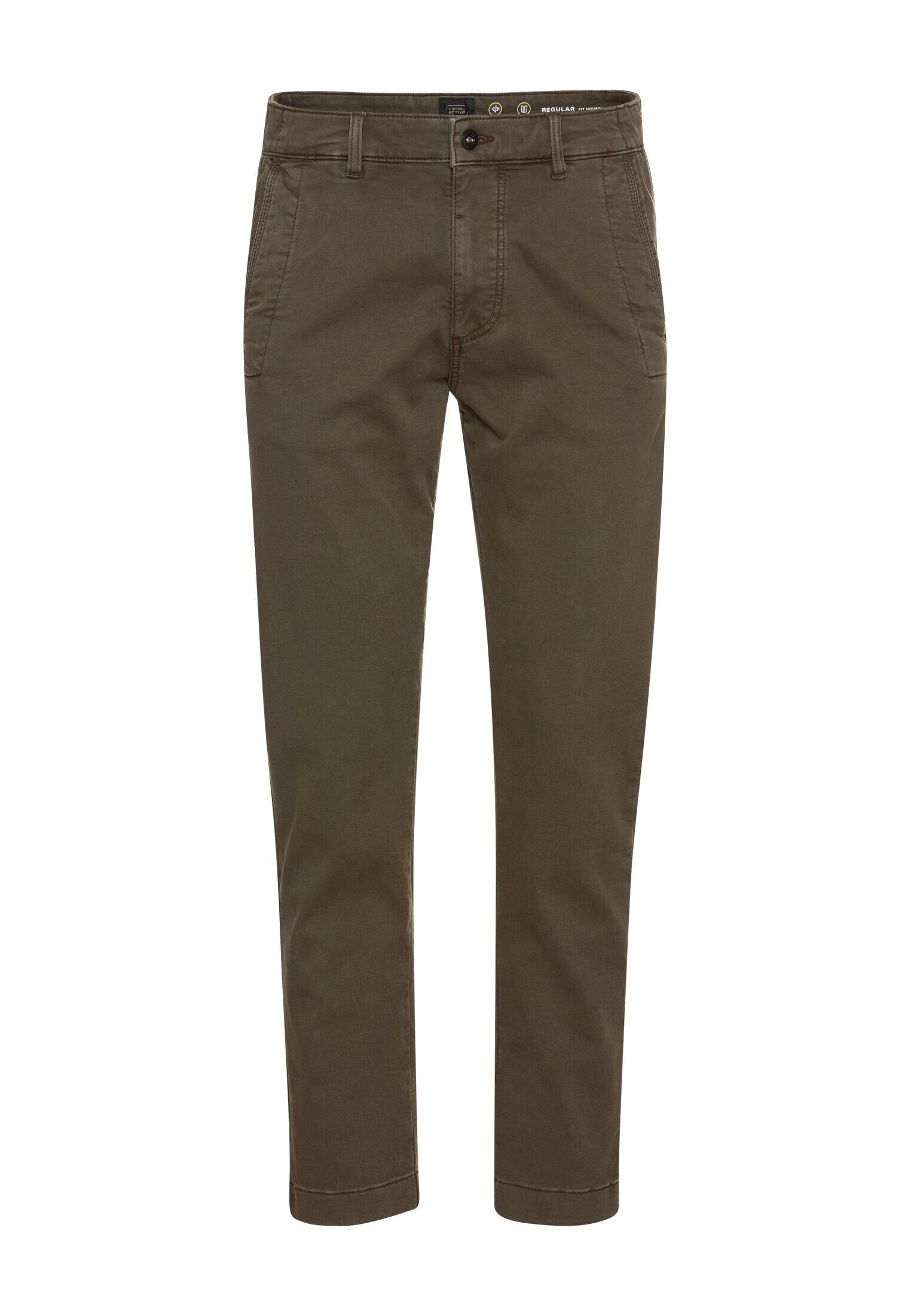 camel active - fleXXXactive® Chino Regular Fit aus Baumwollmix dark brown - Gr. - 34/36 von camel active