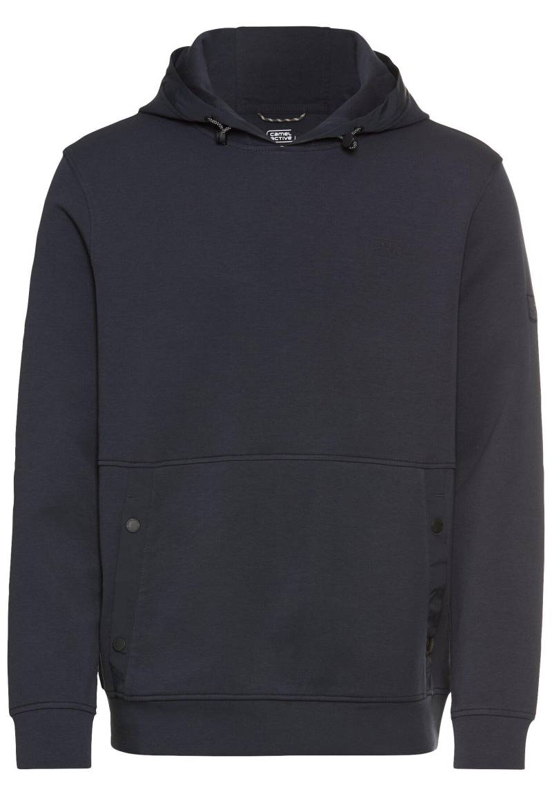 camel active - fleXXXactive® Hoodie mit verstellbarer Kapuze dark navy - Gr. - L von camel active