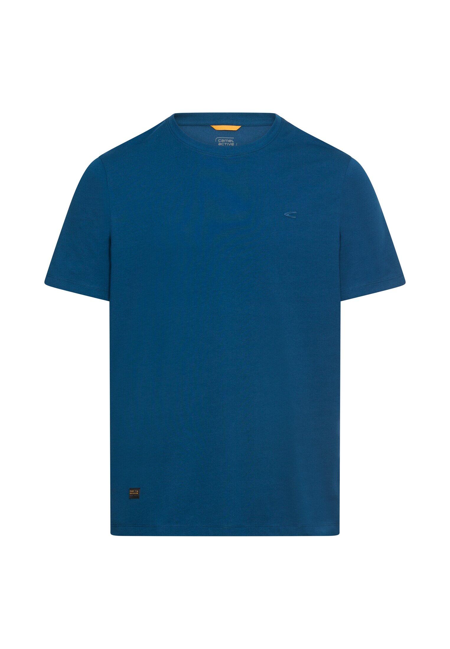 camel active - fleXXXactive® T-Shirt mit Rundhalsausschnitt lyons blue - Gr. - XXL von camel active