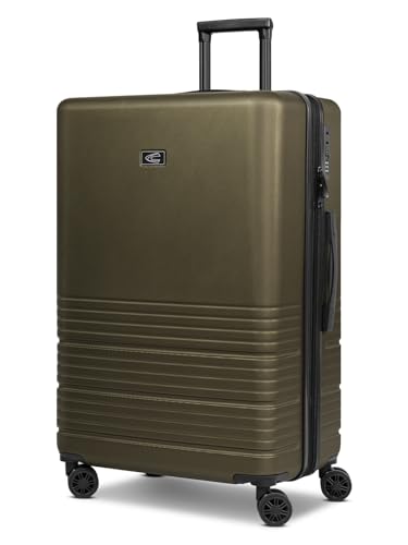 camel active großer Hartgepäck Check-in Koffer | XL Trolley 47 x 30 x 78 cm aus hochwertigem, robustem Polycarbonat Material | für Damen und Herren | 4 Doppelrollen & Zahlenschloss | Hanoi Serie von camel active