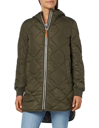 camel active Damen Steppmantel aus recyceltem Polyester Dunkelkhaki, womenswear-46 von camel active
