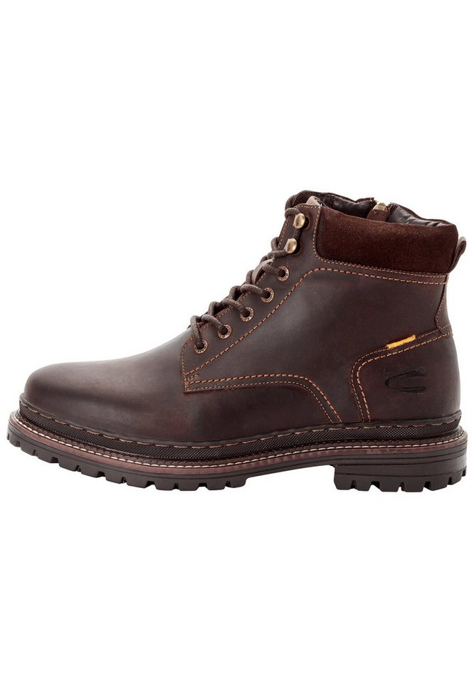 camel active mit Futter aus Lammfell Schnürschuh von camel active