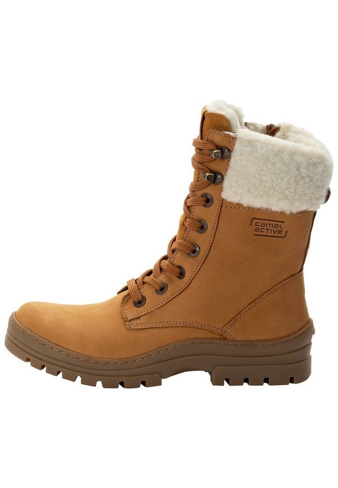 camel active mit warmem Wollfutter Schnürstiefel von camel active