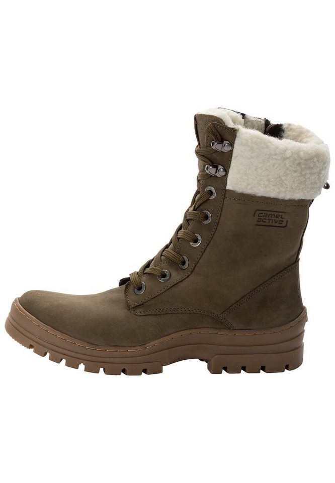 camel active mit warmem Wollfutter Schnürstiefel von camel active