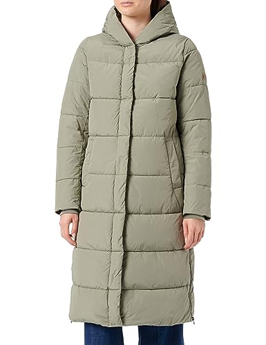 camel active Damen Langer Puffermantel aus recyceltem Polyester Grün, womenswear-48 von camel active