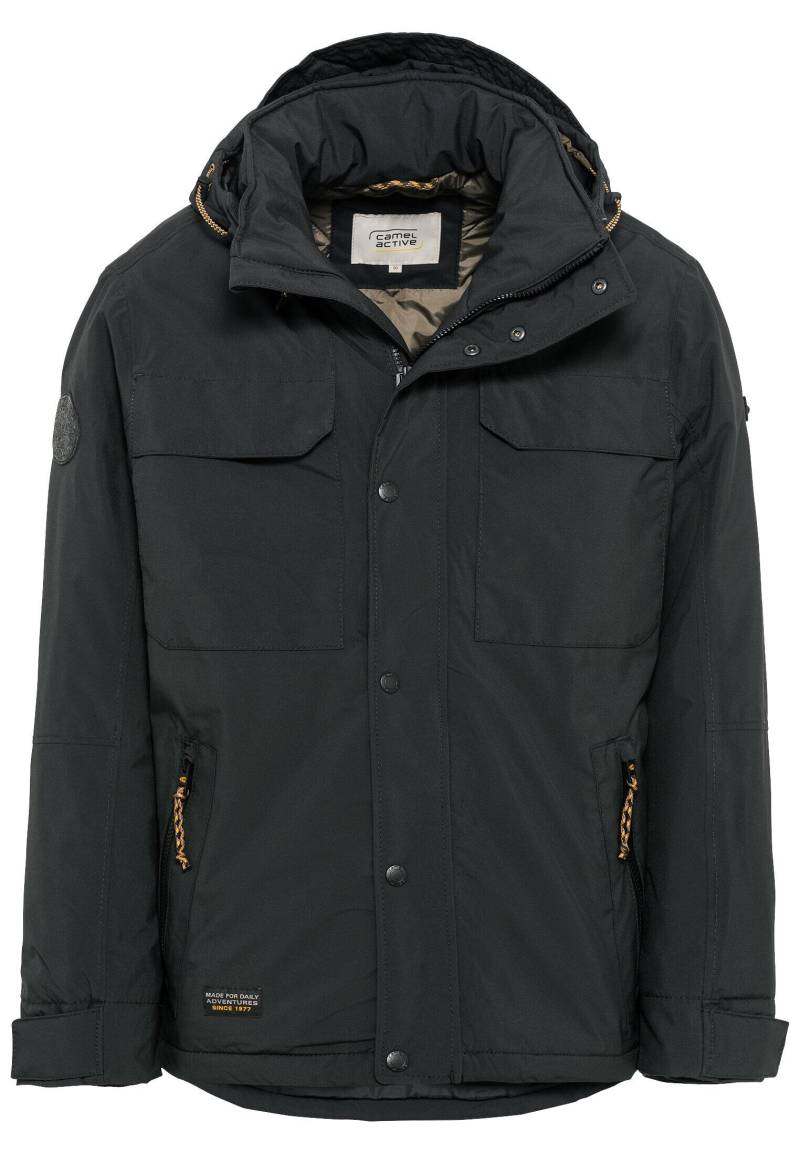 camel active - teXXXactive® Funktionsjacke mit abnehmbarer Kapuze charcoal - Gr. - 58 von camel active