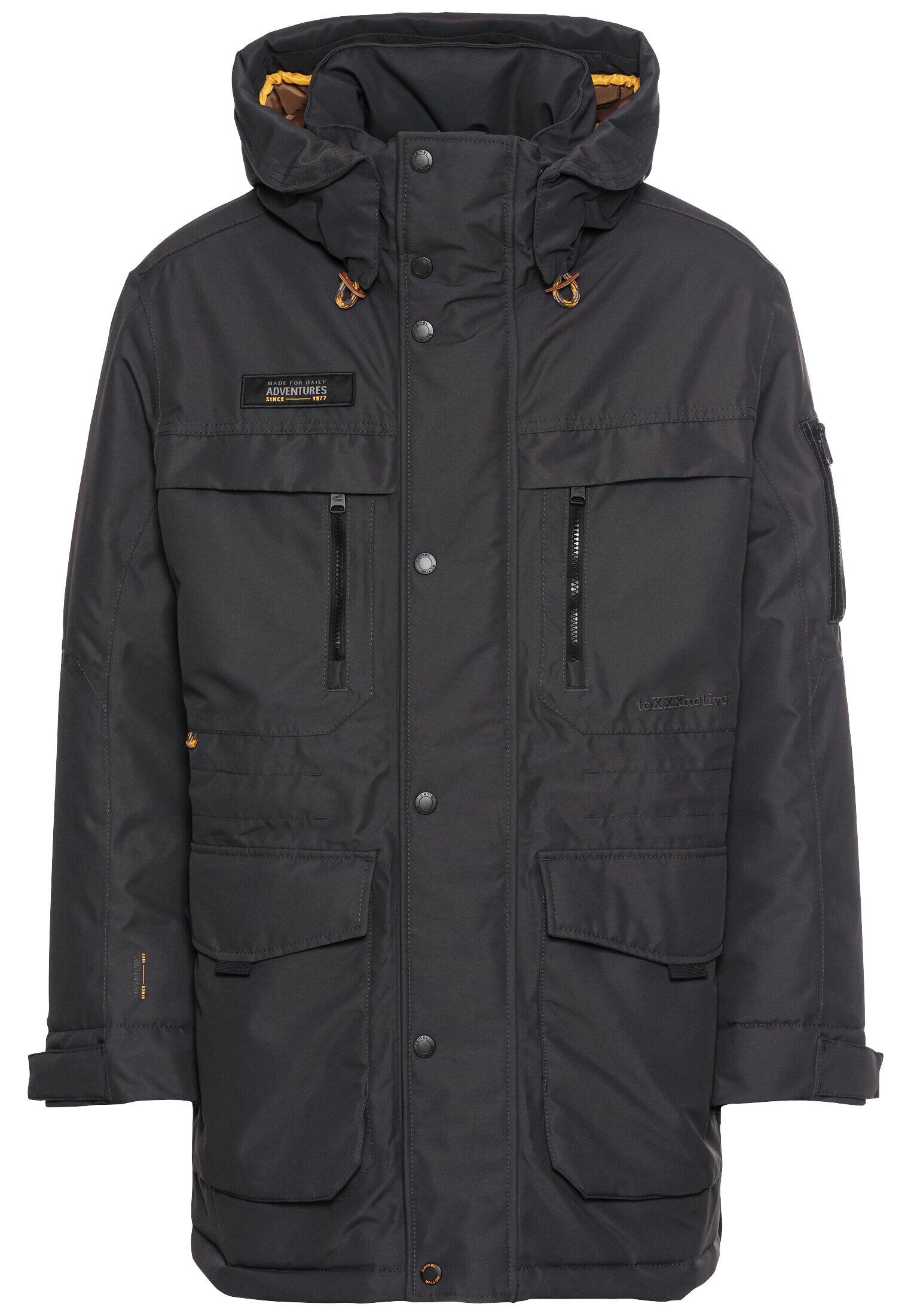 camel active - teXXXactive® Funktionsparka mit reflektierenden Details graphite gray - Gr. - 58 von camel active