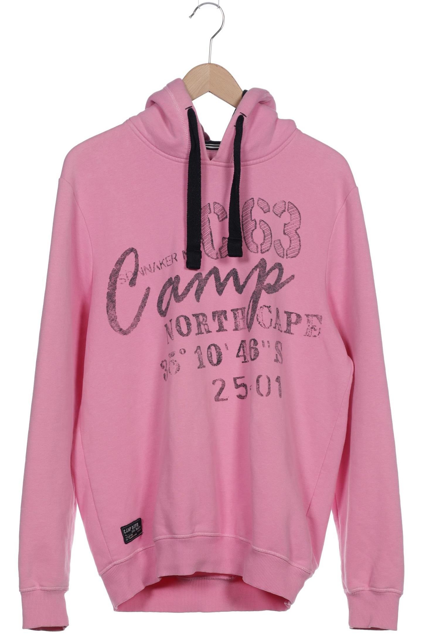 Camp David Herren Kapuzenpullover, pink von camp david