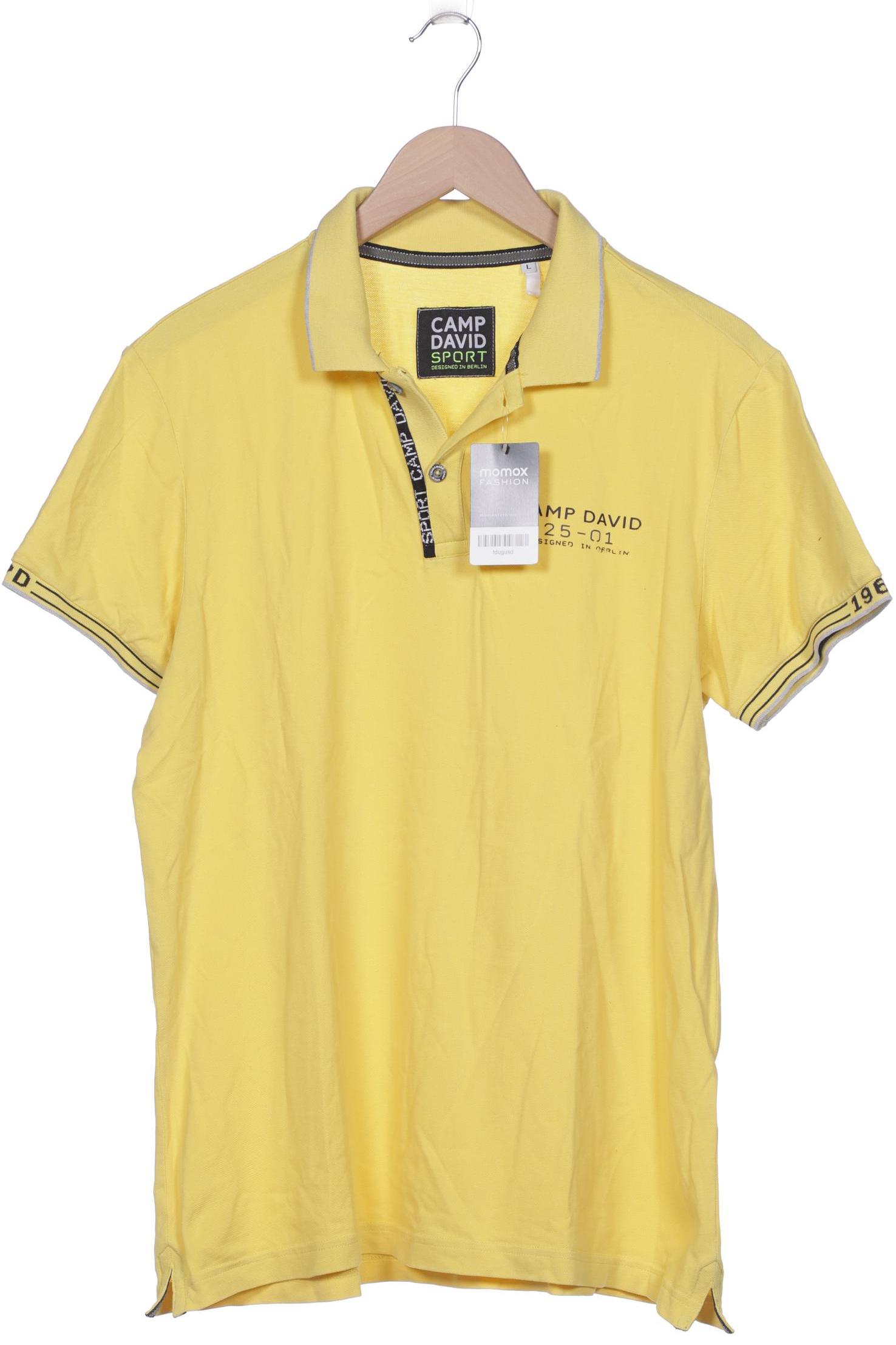 Camp David Herren Poloshirt, gelb von camp david