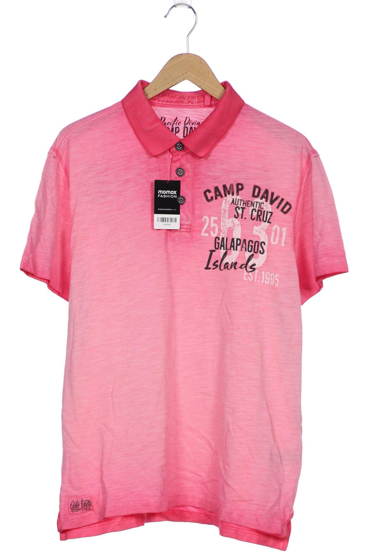 Camp David Herren Poloshirt, pink von camp david