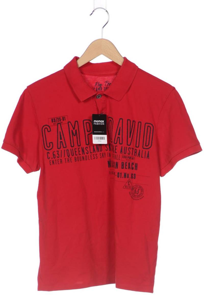 Camp David Herren Poloshirt, rot, Gr. 48 von camp david