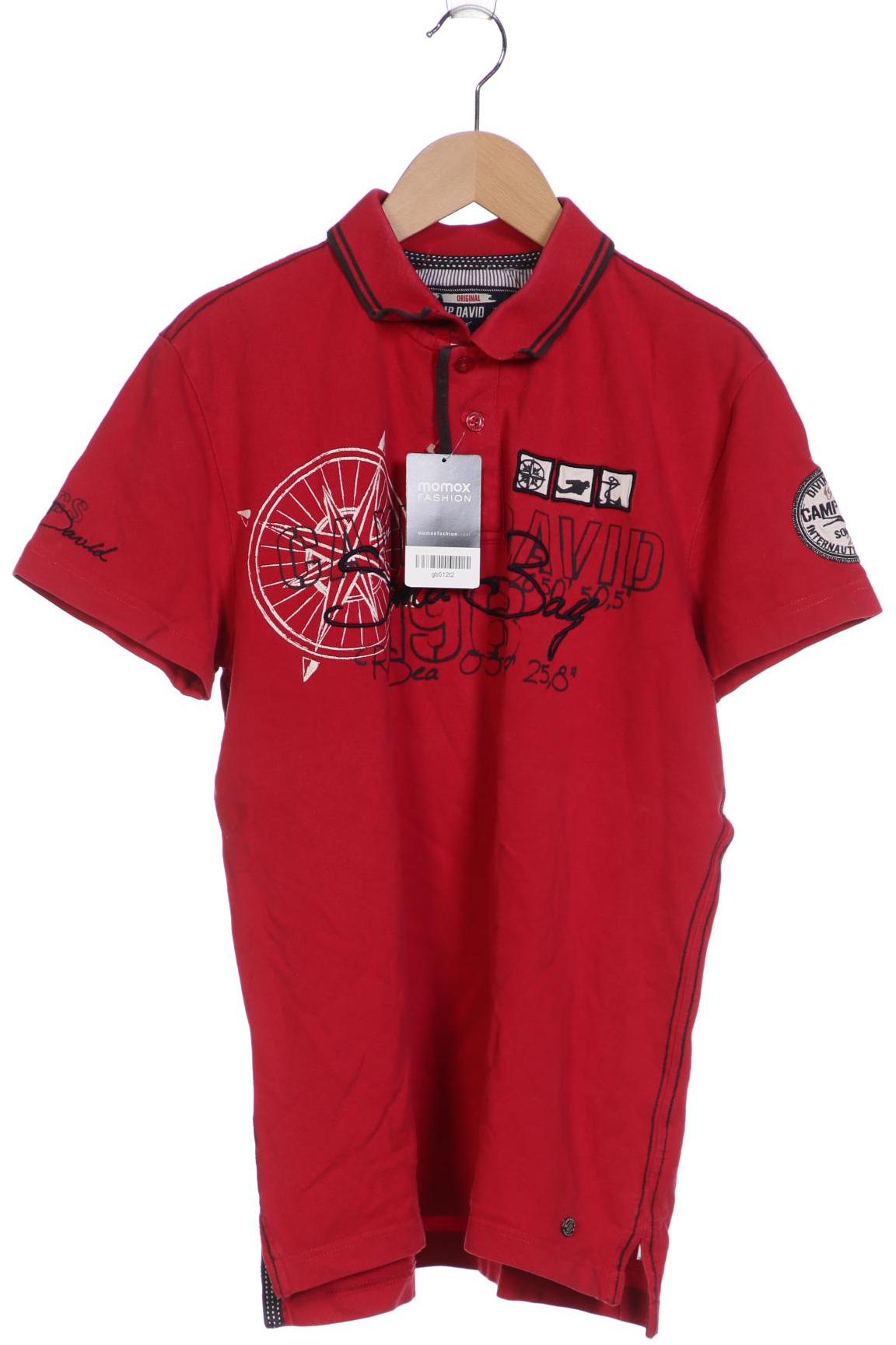 Camp David Herren Poloshirt, rot von camp david