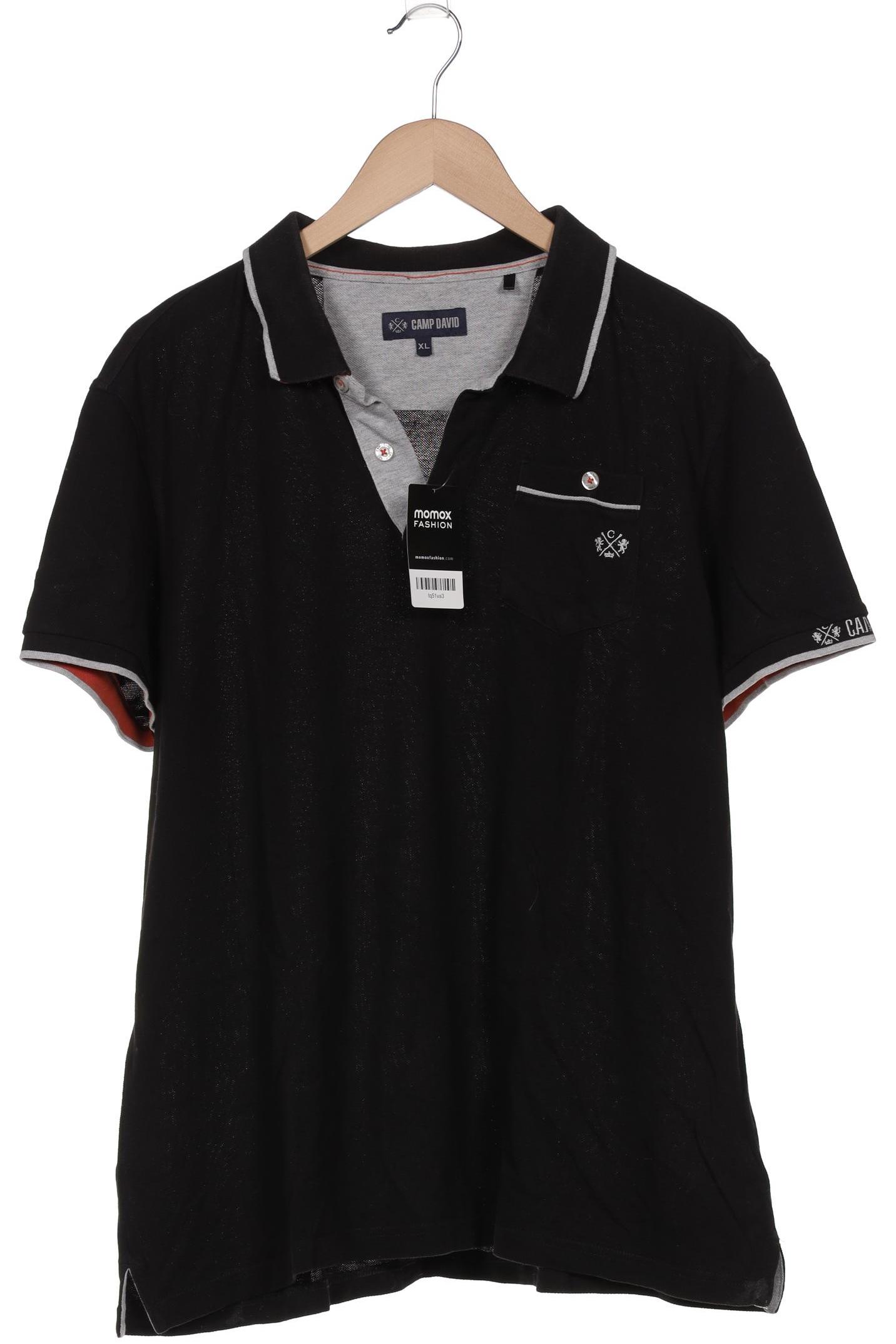 Camp David Herren Poloshirt, schwarz von camp david