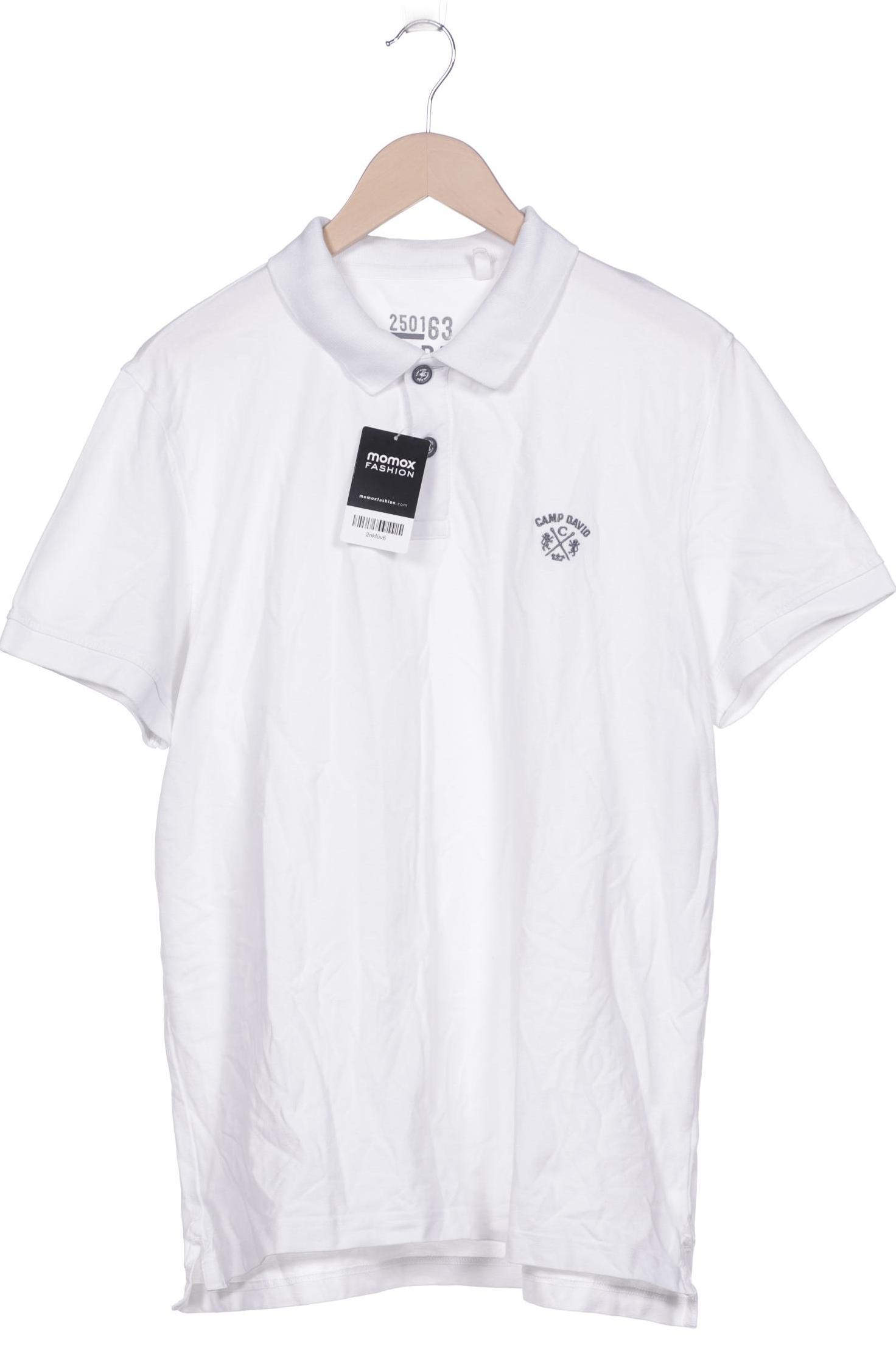 Camp David Herren Poloshirt, weiß von camp david