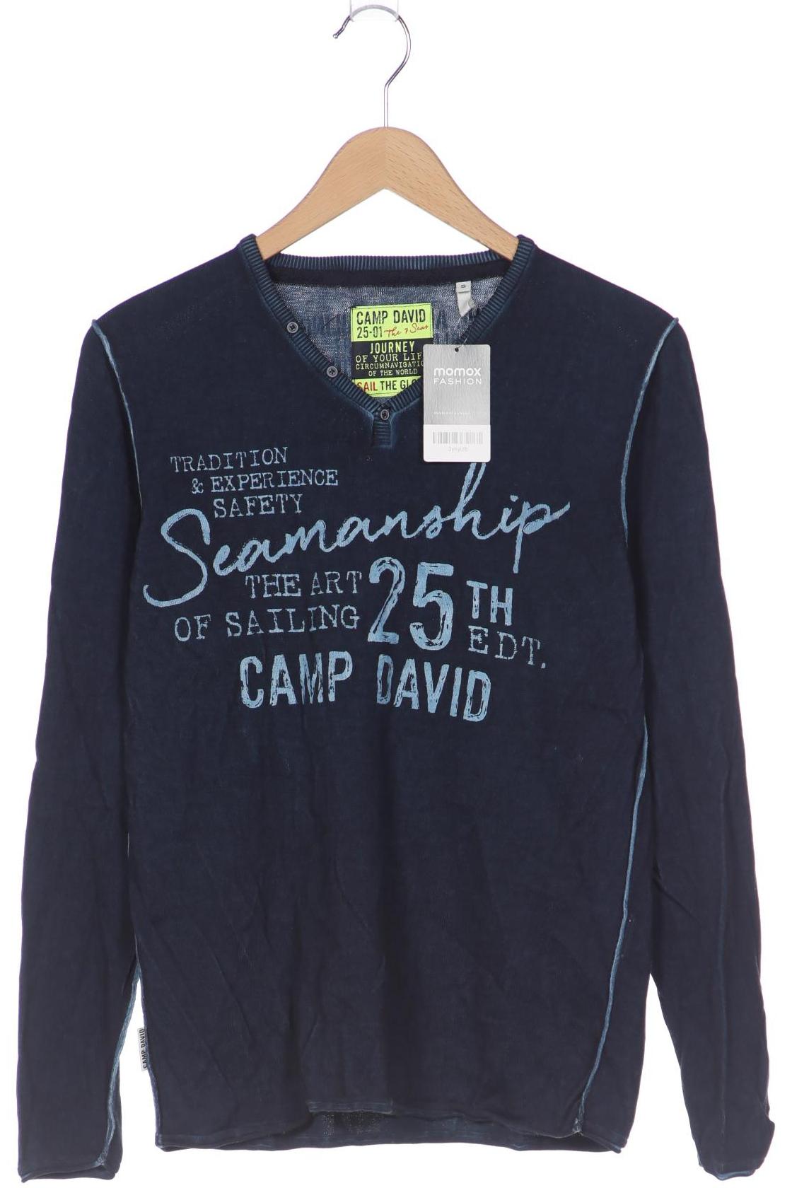 Camp David Herren Pullover, marineblau von camp david