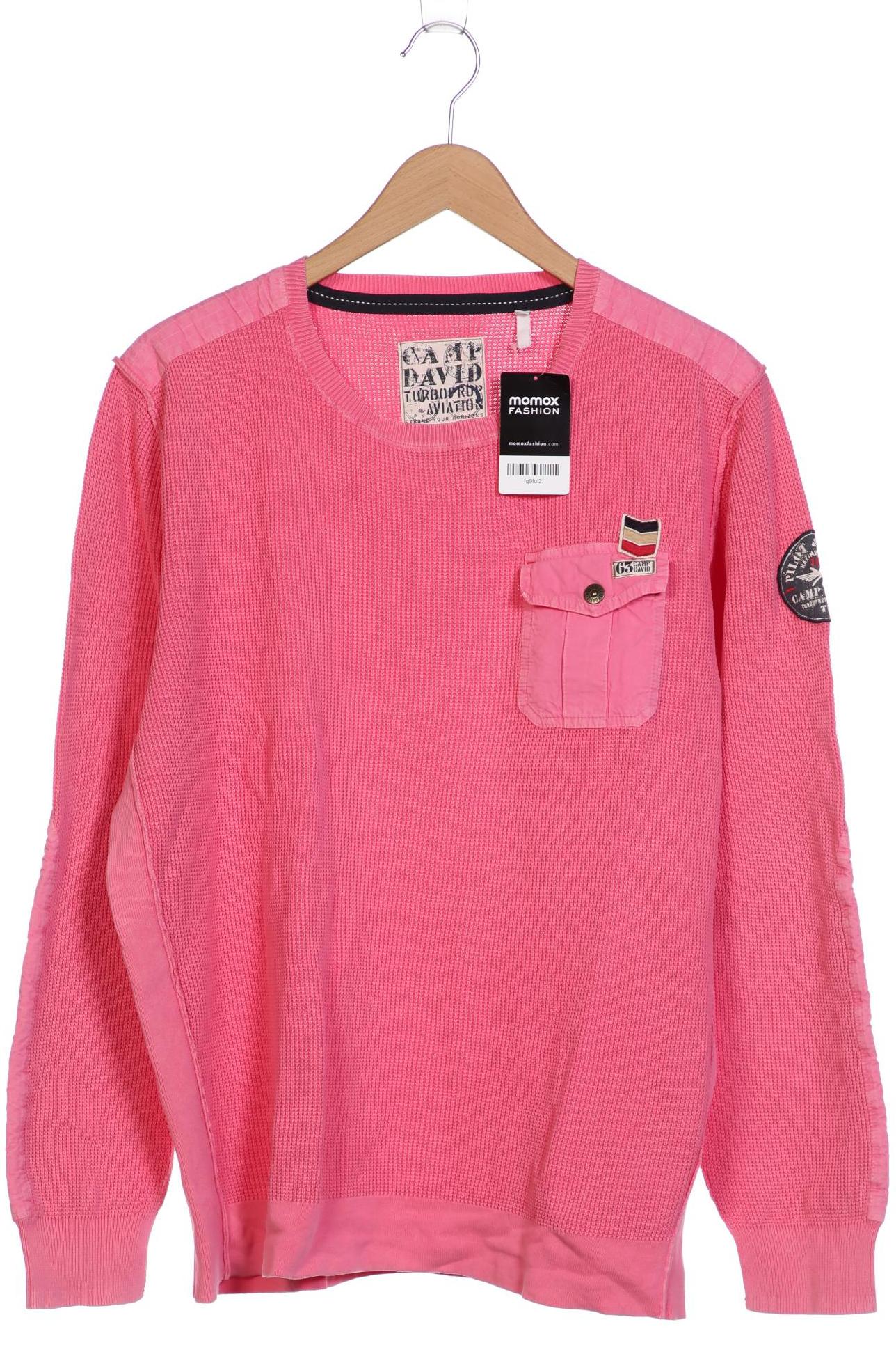 Camp David Herren Pullover, pink von camp david