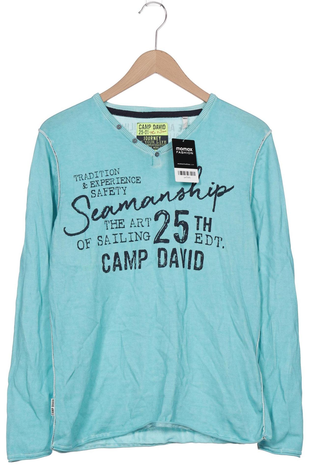 Camp David Herren Pullover, türkis von camp david