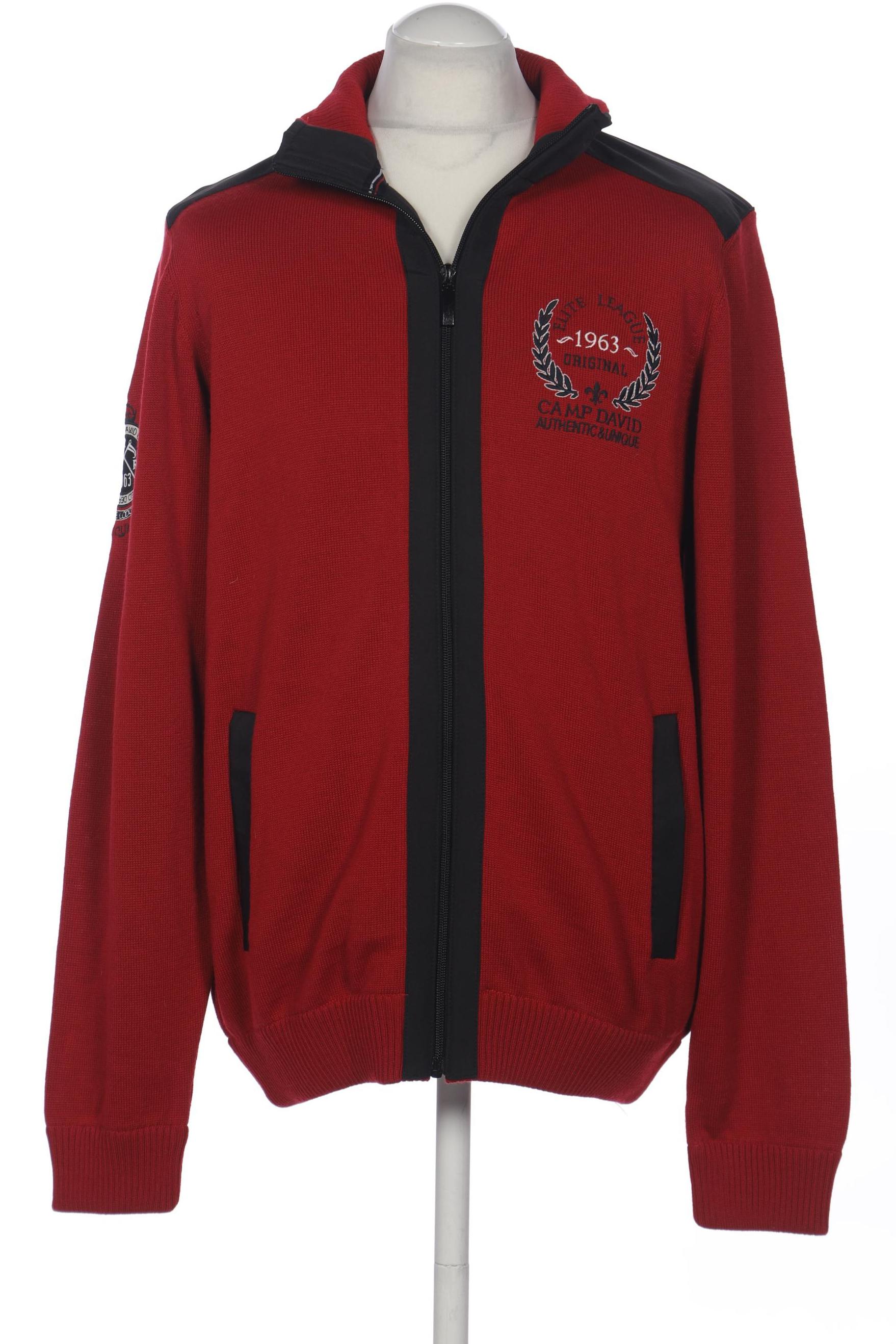 Camp David Herren Strickjacke, rot von camp david