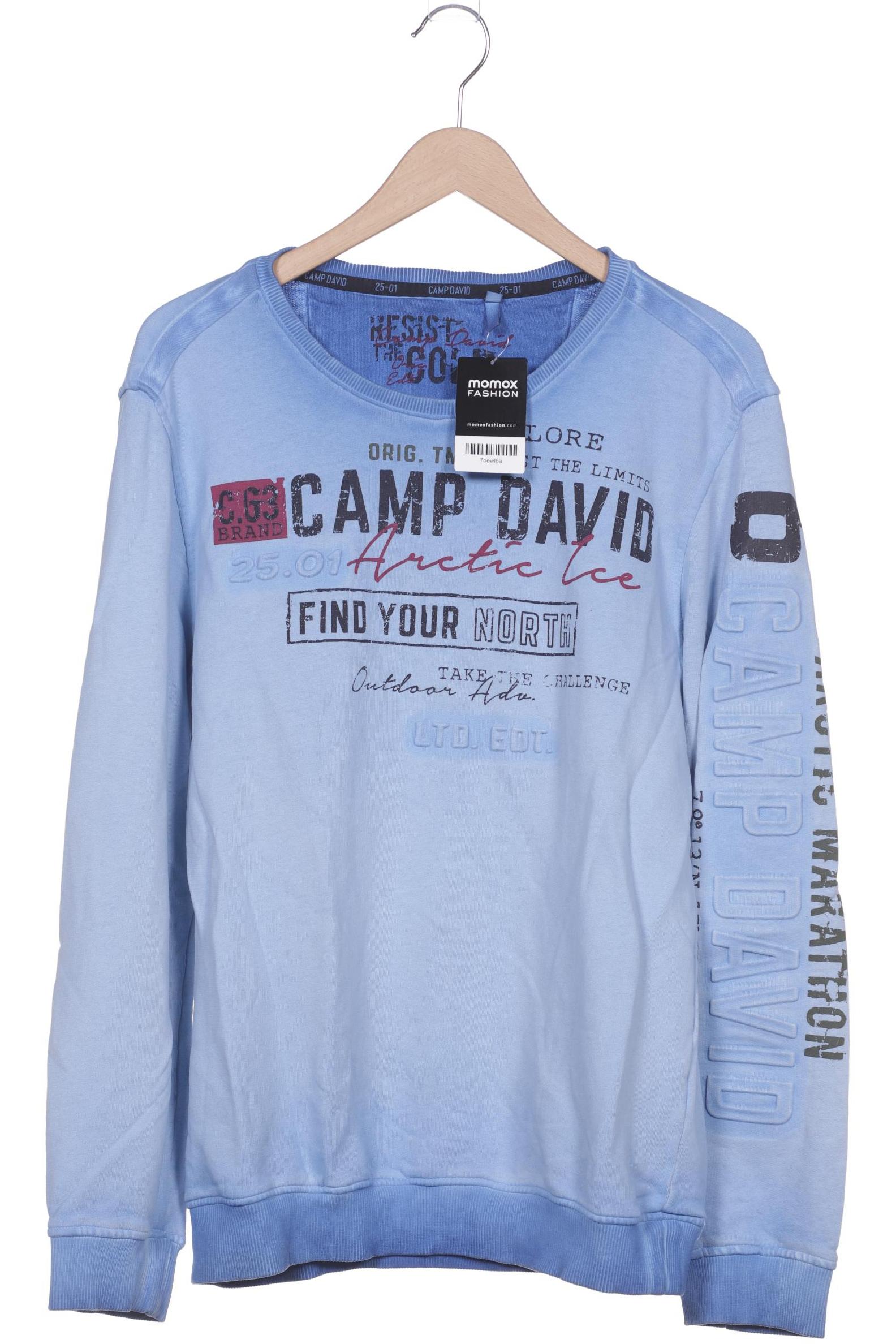 Camp David Herren Sweatshirt, blau von camp david