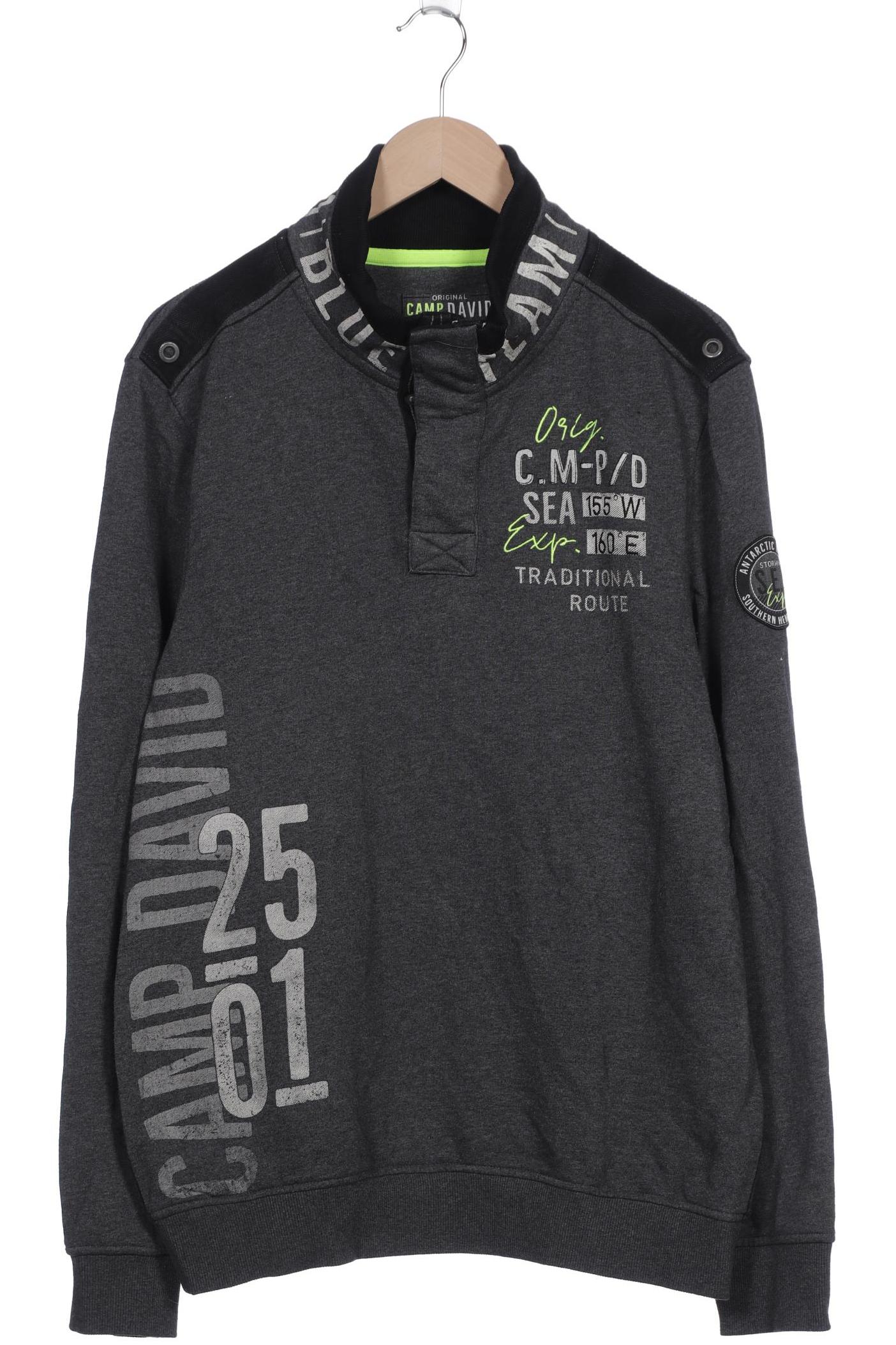 Camp David Herren Sweatshirt, grau von camp david