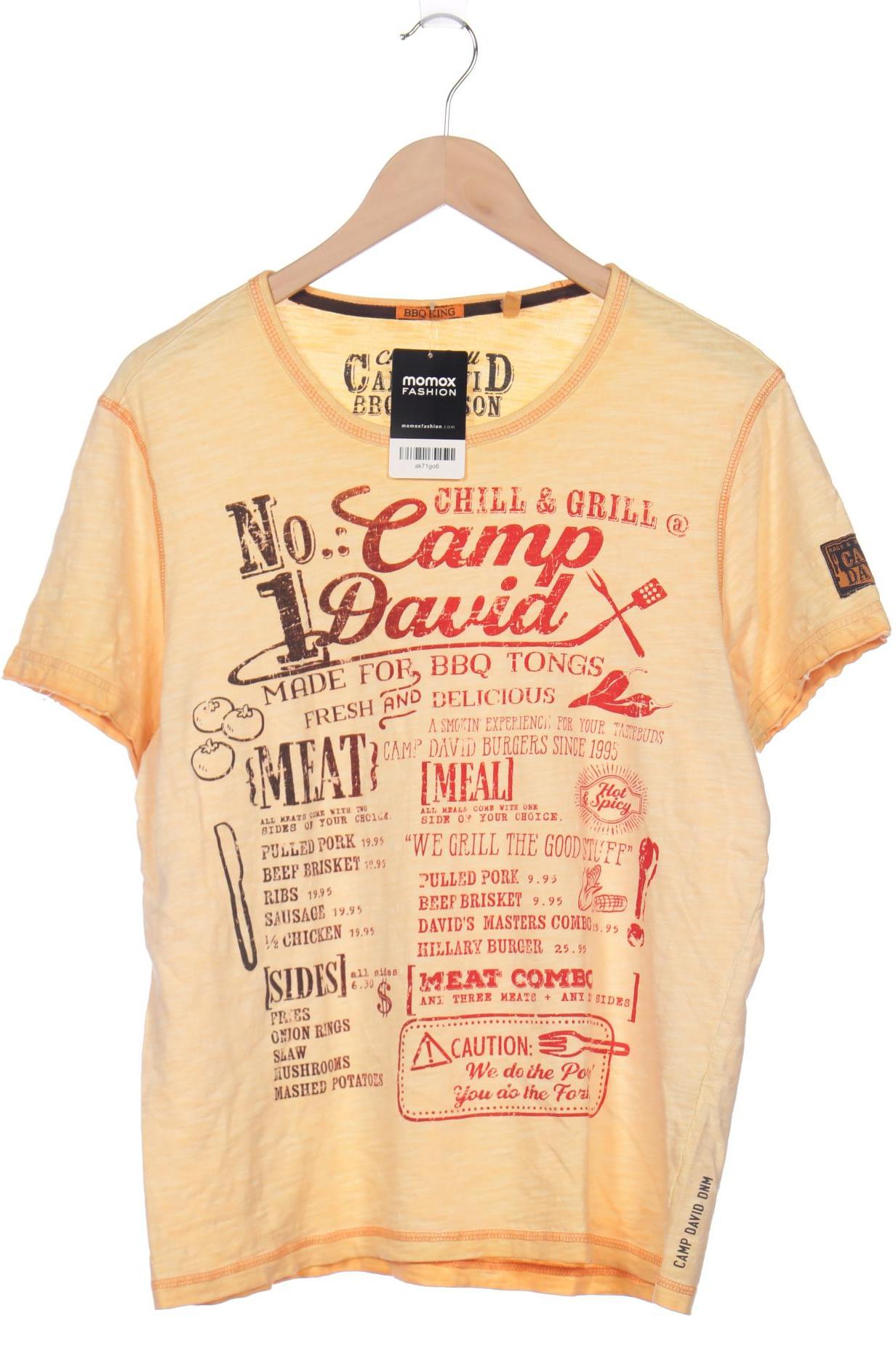 Camp David Herren T-Shirt, gelb von camp david