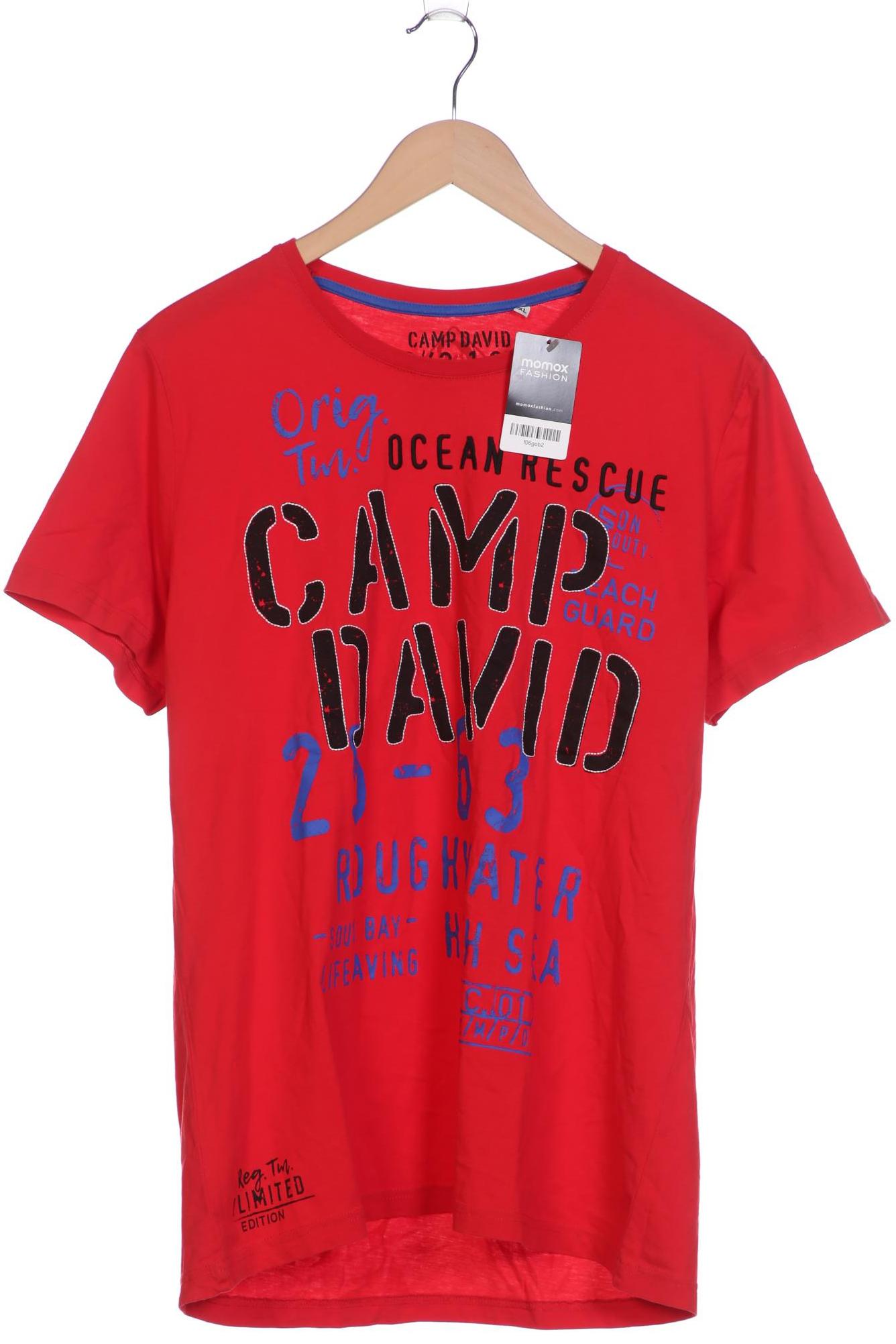 Camp David Herren T-Shirt, rot von camp david