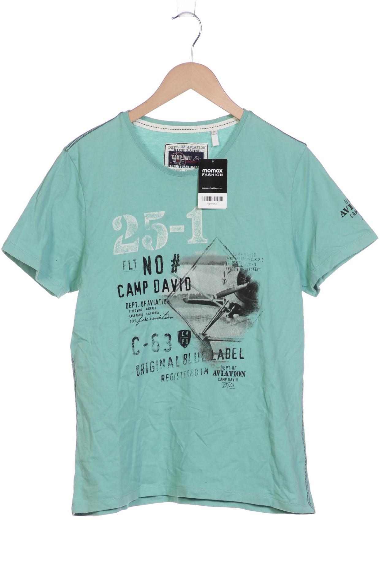 Camp David Herren T-Shirt, türkis von camp david