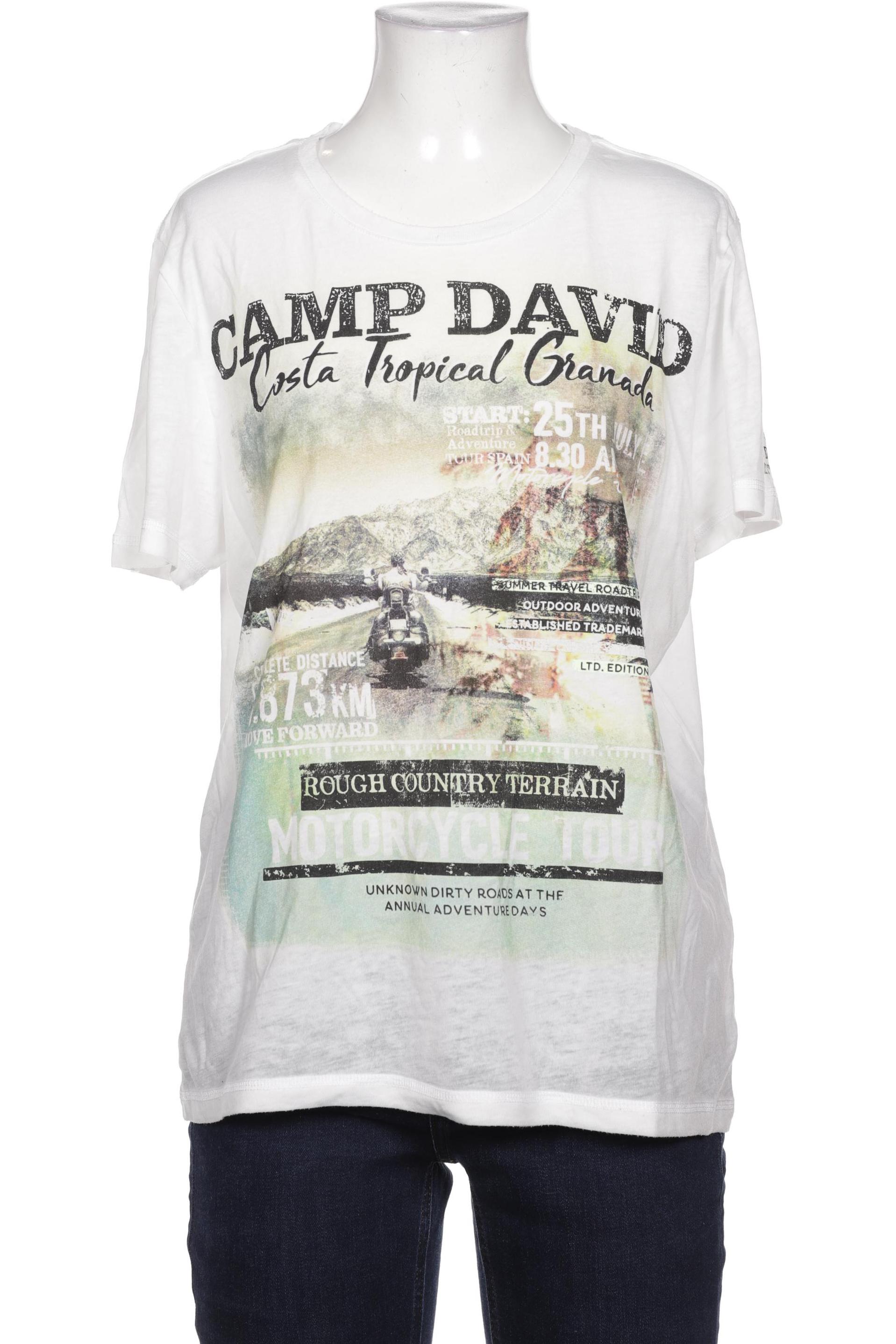 Camp David Herren T-Shirt, weiß von camp david