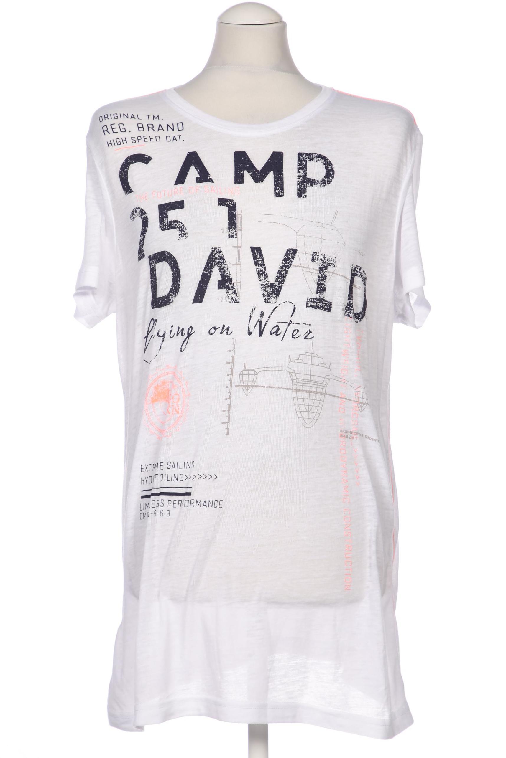 Camp David Herren T-Shirt, weiß von camp david