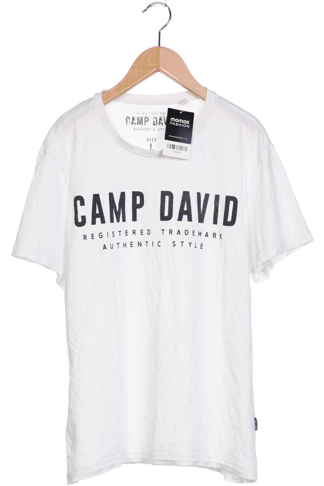 Camp David Herren T-Shirt, weiß von camp david