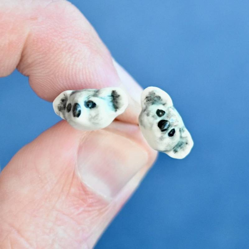 Koala Ohrringe | Handgefertigte Porzellan Schmuck Camp Hohle Sammlerstücke Erbstück Kunst Das Perfekte Geschenk Sammle Sie Alle von camphollow