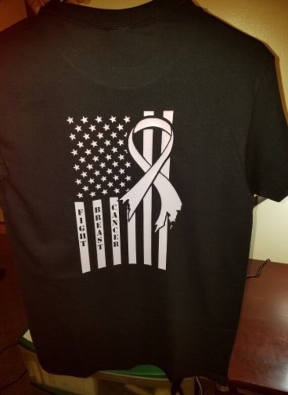 Brust Krebs Bewusstsein Flag T-Shirt Brust Krebs Bewusstsein Flag T-Shirt von candrcustomzdesignz